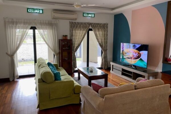 ixora senior care ss12 subang jaya nursing home common area with tv